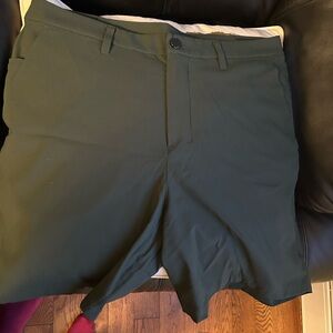 lululemon athletica Olive Flat Front Shorts
